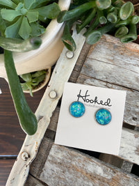 Opal Sparkle Studs - 12mm