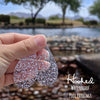 Clearly Silver Sparkle Pool Earrings