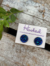 Druzy-Style Round Studs - 14mm