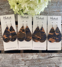 Indigo Camo Cork Teardrops - Medium