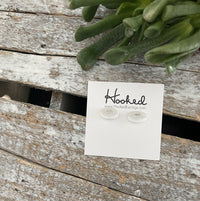 Etched Donut Studs