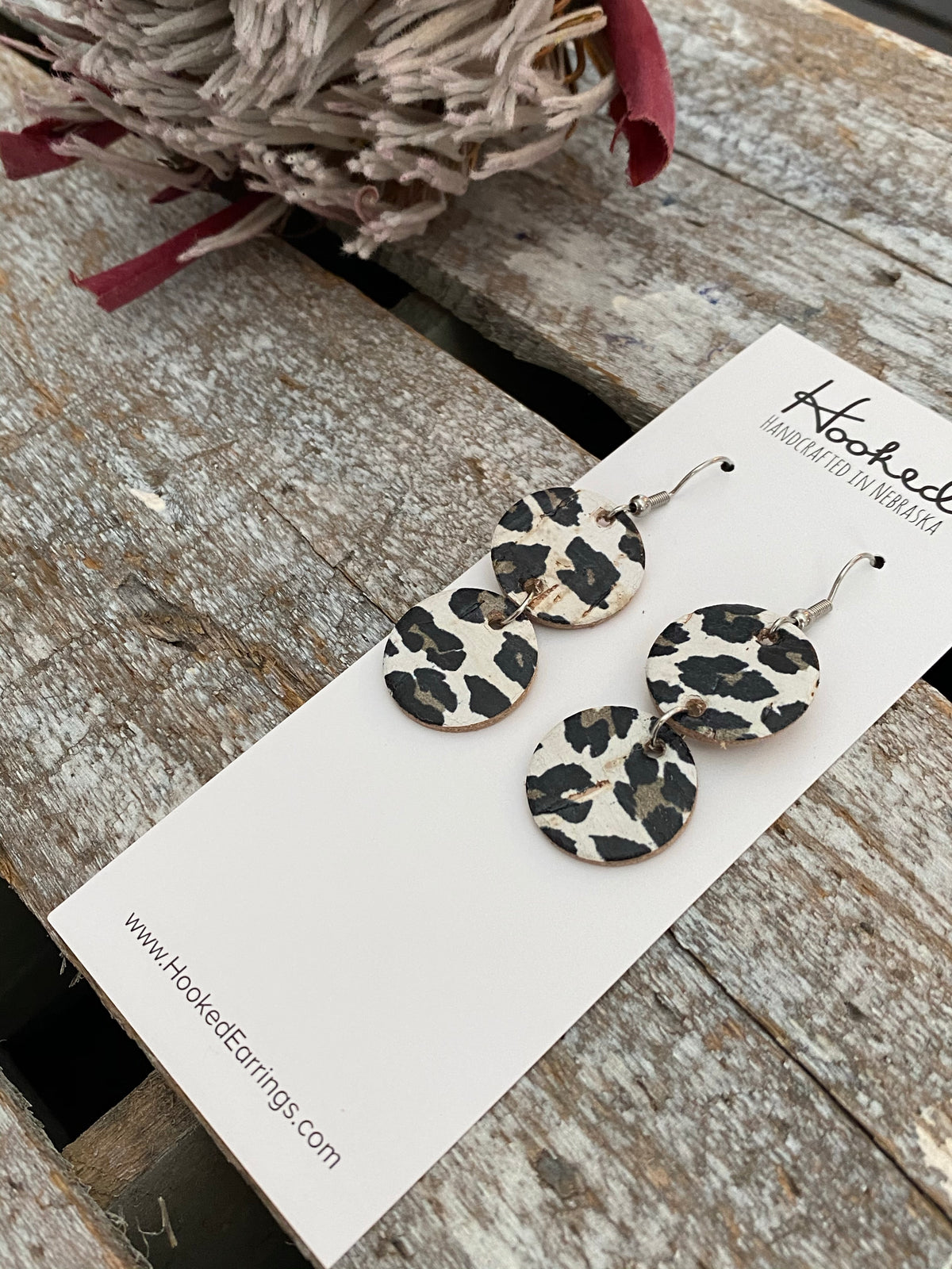 Leopard Birch Stacked Rounds - Small