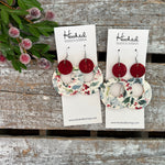 Holly Berry Stacked Circle Cutouts