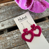 Viva Magenta Stacked Heart Cutouts - Medium
