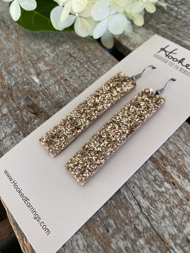 Shaved Gold Glitter Skinnies