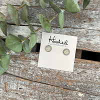 Druzy-Style Round Studs - 8mm