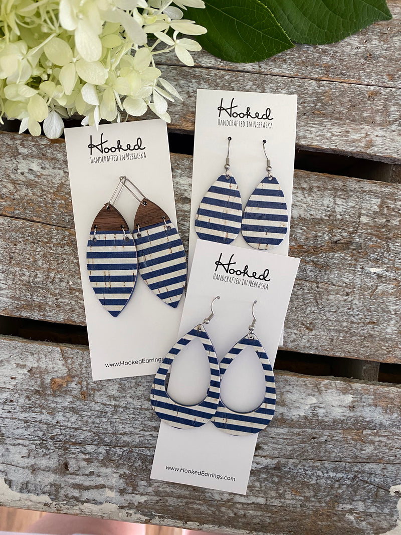 Nautical Stripe Teardrops - Small