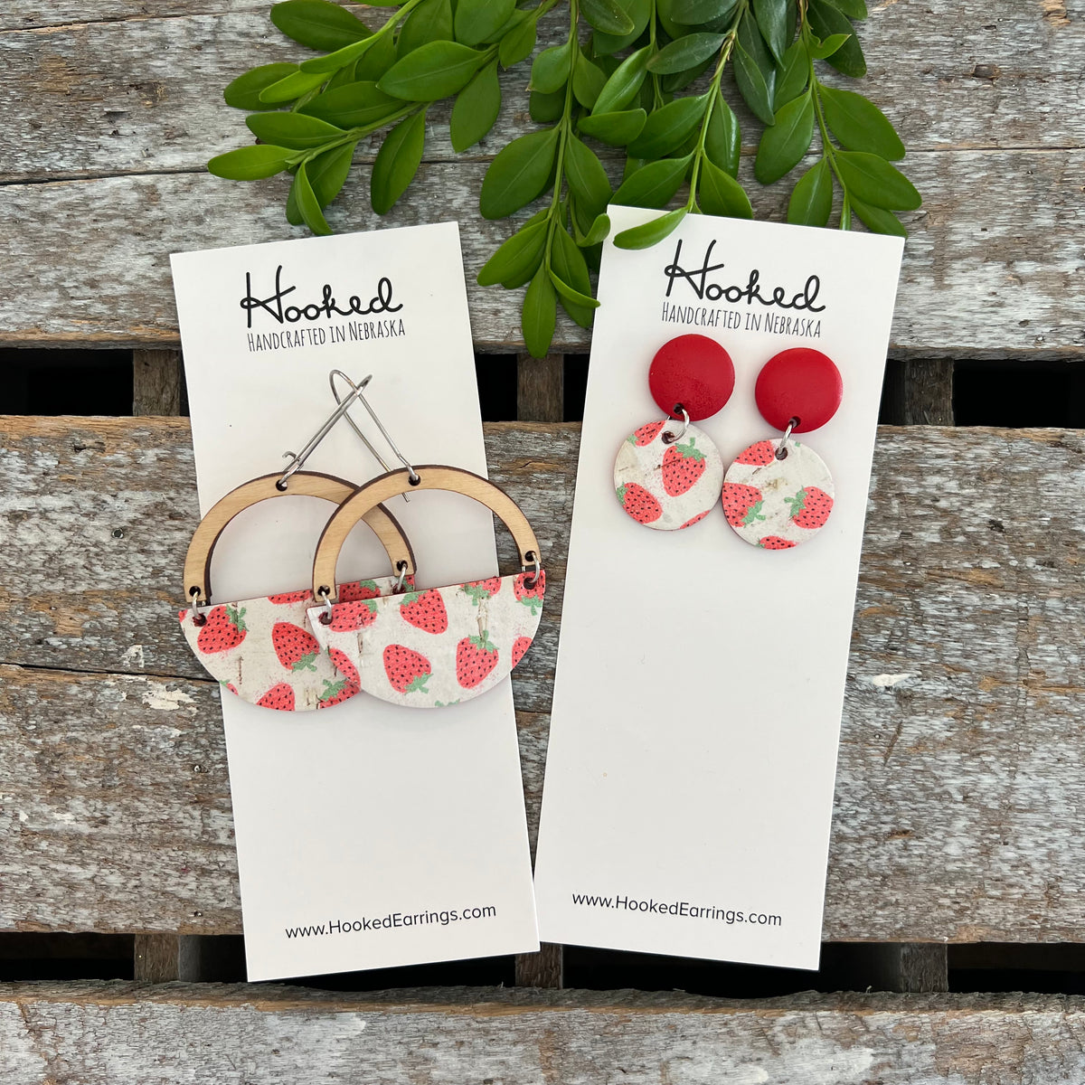 Strawberry Field Half Hoops