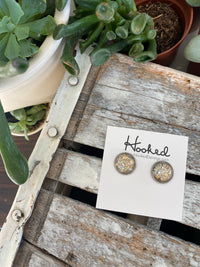 Opal Sparkle Studs - 12mm