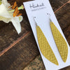 Triangle Embossed Tulips in Canary