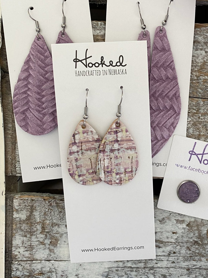 Vintage Tweed Teardrops - Small