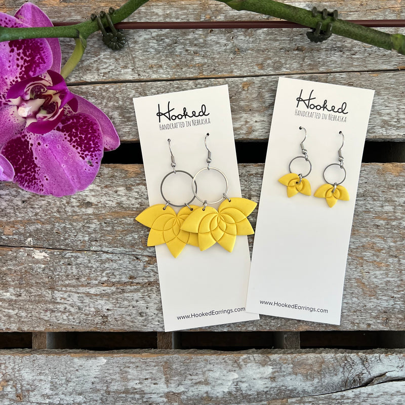 Lemon Lotus Hoops - Large