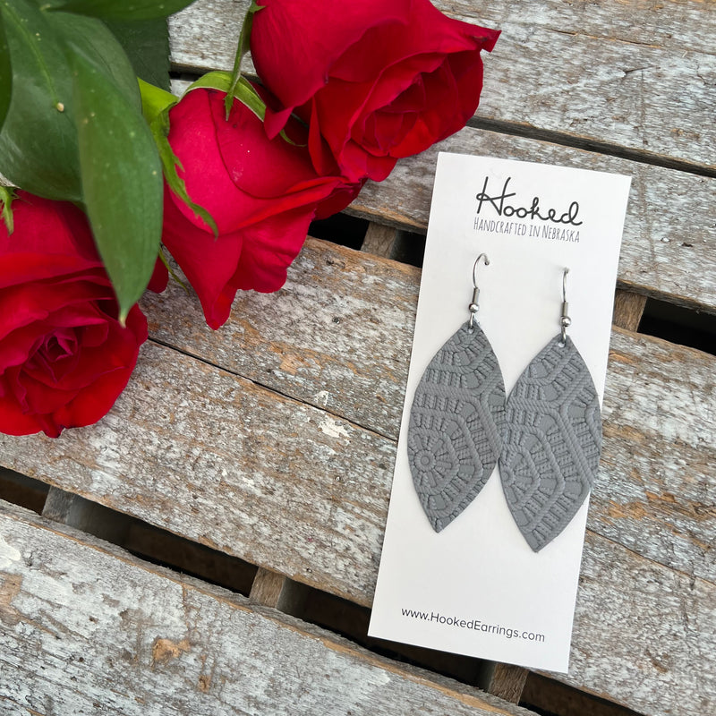 Steel Gray Petals  - Medium