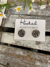 Druzy-Style Round Studs - Neutrals - 12mm