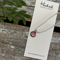 Kids’ Charm Necklace + Silk Jewelry Wallet Gift Set