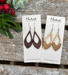 Wooden Cutout Earrings - Small/Medium Dogwood