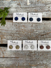 Druzy-Style Round Studs - 14mm