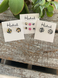 Tiny Disc Stud Collection - Three Pack