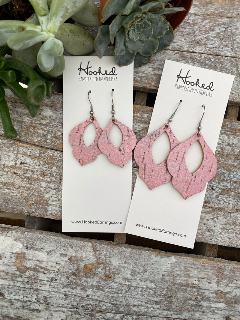 Powder Pink Pearl Cork Orchids - Small