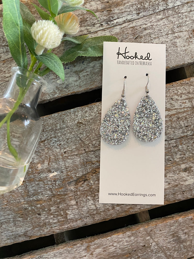 Crushed Diamonds Glitter Teardrops - Small