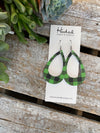Green Buffalo Check Teardrop Cutouts - Medium