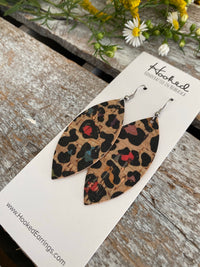 Rainbow Leopard Cork Petals - Medium