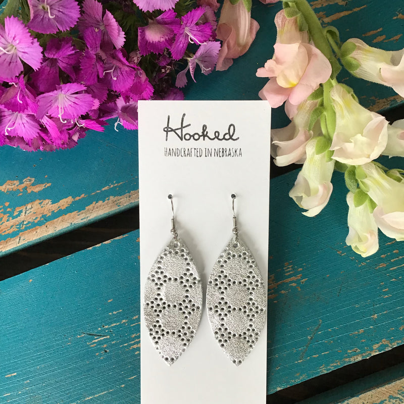 Lacey Petals in Silver - Medium