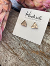 Etched Smiling Pile Studs - 10mm