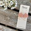 Blush and Crystal Dangles - Medium