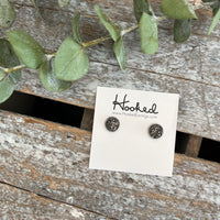 Druzy-Style Round Studs - 8mm