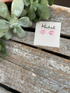 Tiny Heart Studs - 8mm