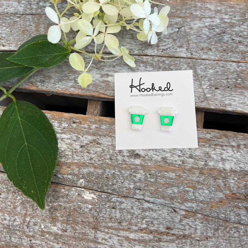Coffee on the Go Studs
