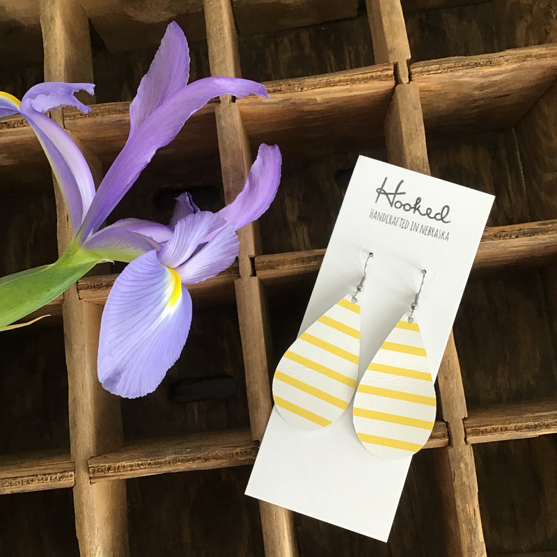 SALE Sunshine Striped Teardrops - Medium