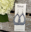 Nautical Stripe Teardrop Cutouts - Medium