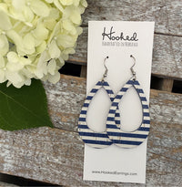 Nautical Stripe Teardrop Cutouts - Medium