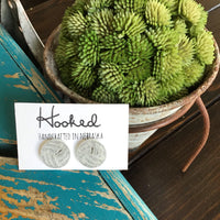 Volleyball Glitter Studs - 15mm