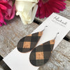 Buffalo Cork Teardrops in Black - Medium