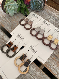 Looped Wooden Hoops - Size Small