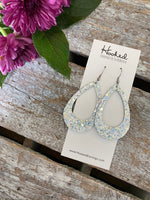 Champagne on Ice Teardrop Cutouts  - Medium