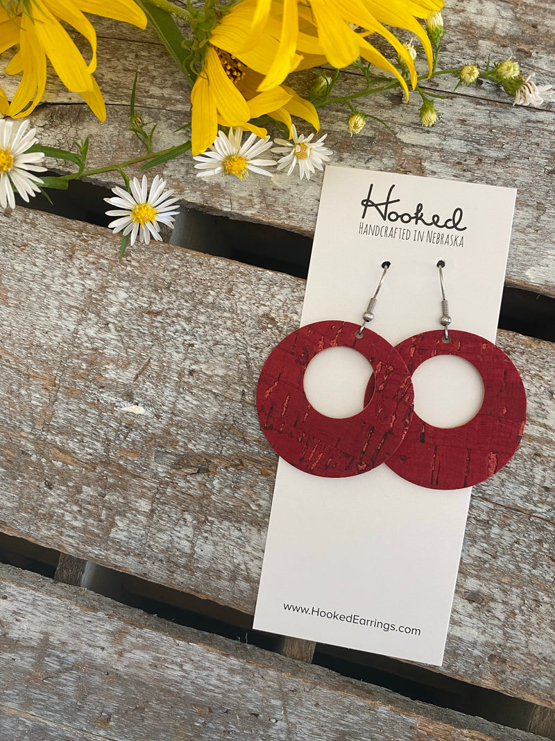Cherry Cork Circle Cutouts