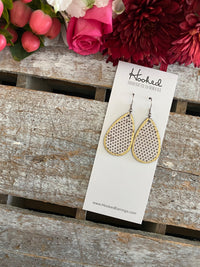 Tiny X Cork Teardrops/Edged - Small
