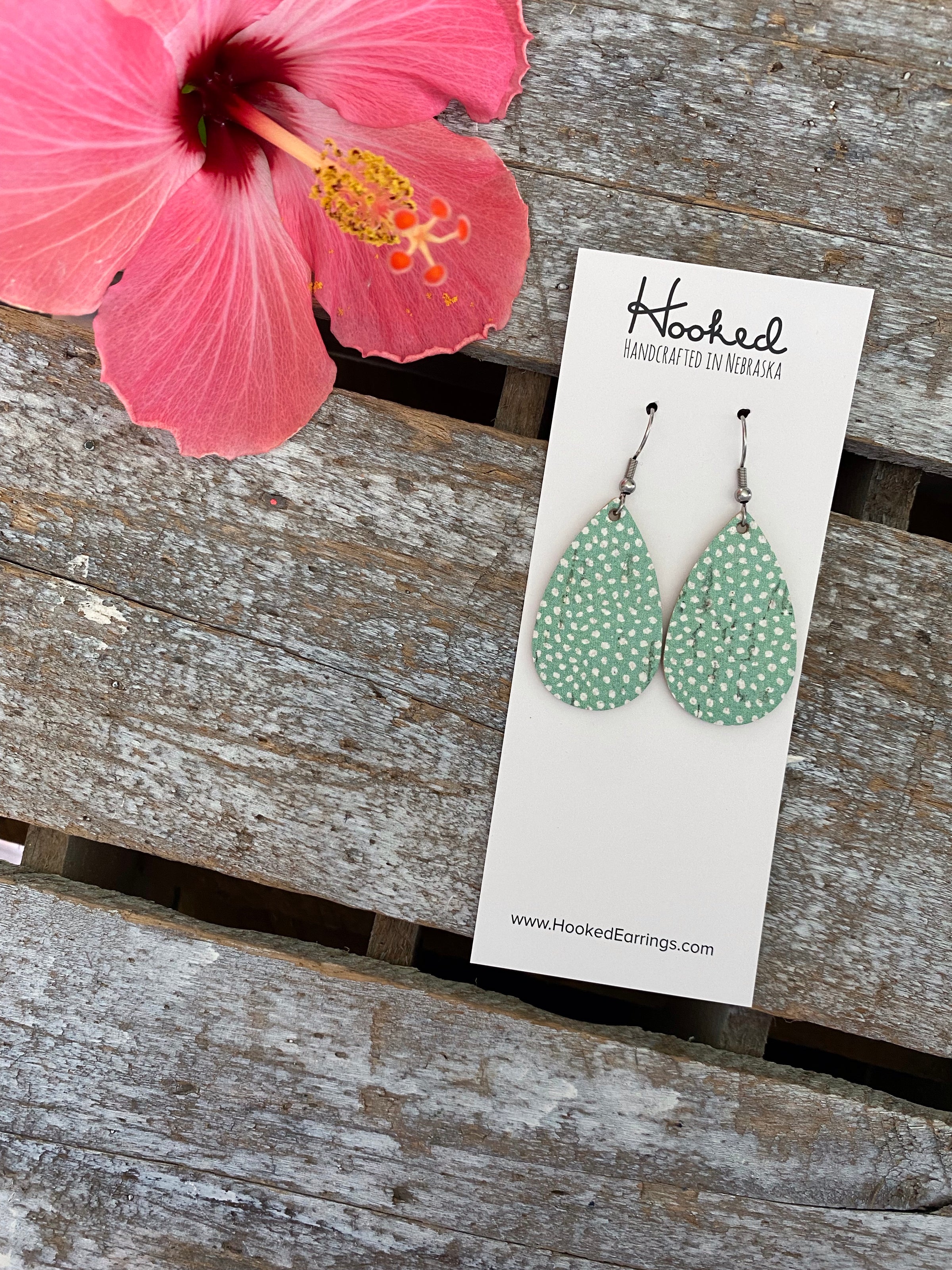 Speckled Mint Teardrops - Small