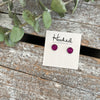 Druzy-Style Round Studs - 8mm