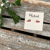 Tiny Christmas Truck Studs  - 7x12mm