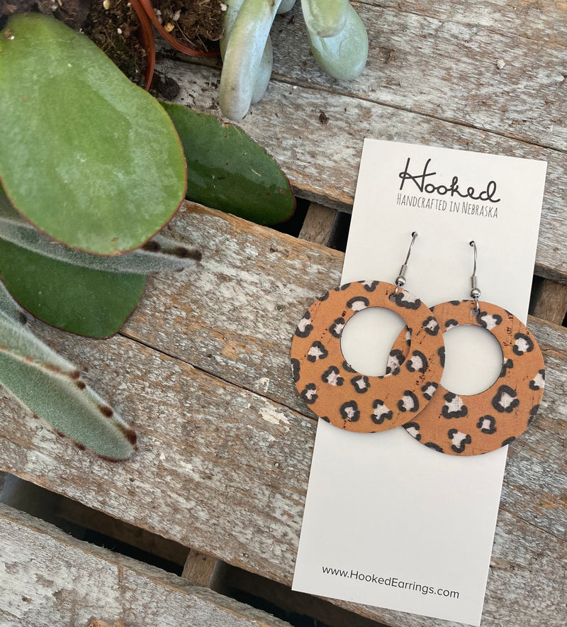 Mustard Leopard Circle Cutouts