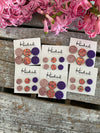 Glitz & Glam - Glitter Leather Stud Collection - 16mm