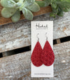 Hexagon Teardrops in Ruby - Medium