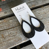 Braided Teardrop Cutouts in Jet - Medium