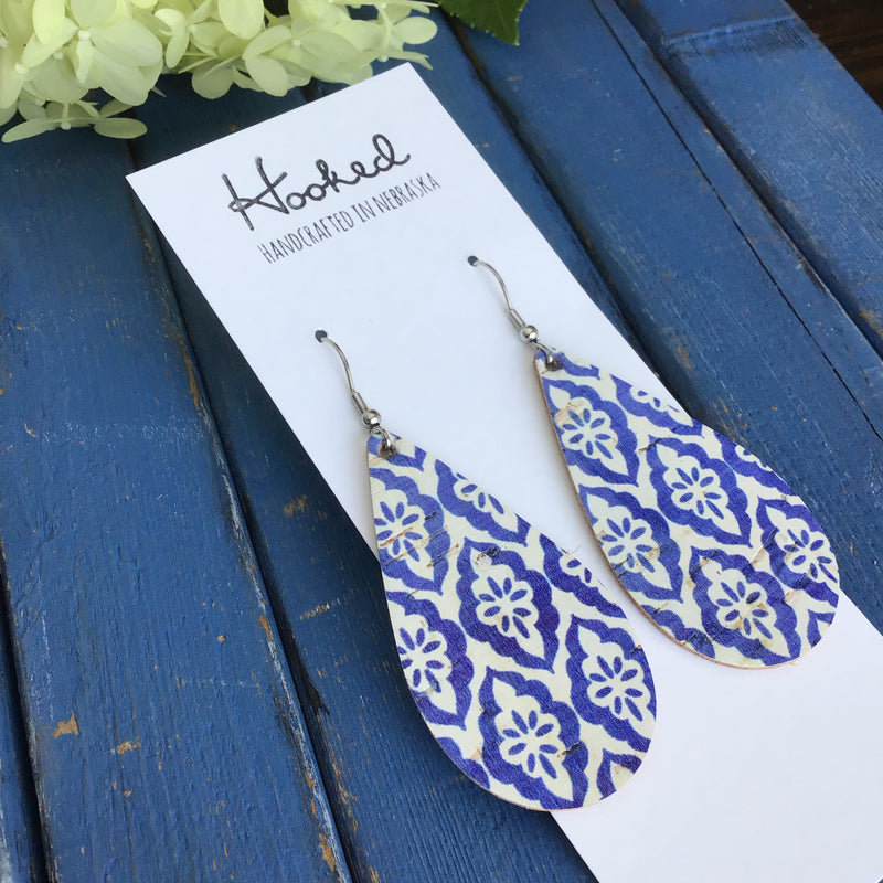 Coastal Tile Cork Teardrops - Medium