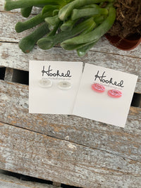 Etched Donut Studs